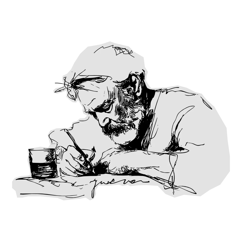 Ilustrace Ernst Hamingway